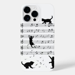 Cat Lover Funny Pianist Piano Lover iPhone 14 Pro Max Hoesje