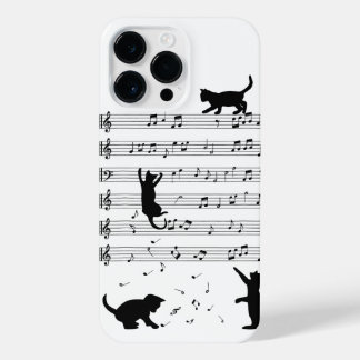 Cat Lover Funny Pianist Piano Lover iPhone 14 Pro Max Hoesje