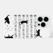 Cat Lover Funny Pianist Piano Lover iPhone Hoesje (Achterkant horizontaal)