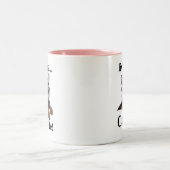 Cat Lover Funny Tweekleurige Koffiemok (Center)