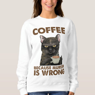Cat Lover geeft vrouwen grappige koffie door moord Trui
