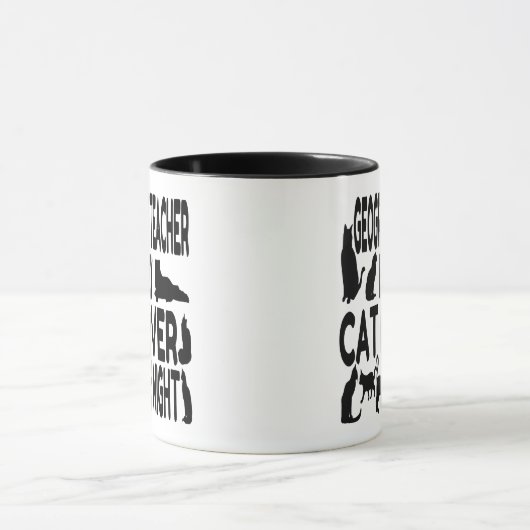 Cat Lover Geografie Leraar Mok (Midden)