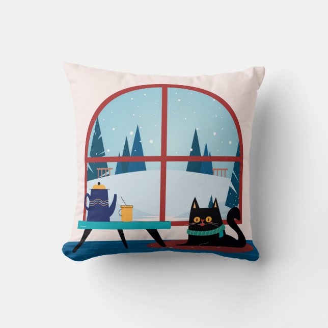 Cat Lover Gift - Aangepaste Pet Photo Keepsake Goo Kussen (Voorkant)