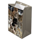 Cat Lover Gift Bag Medium Cadeauzakje (Voorkant Gekanteld)