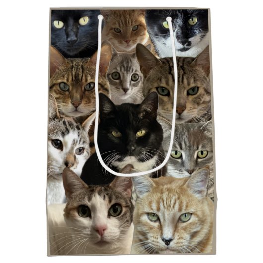 Cat Lover Gift Bag Medium Cadeauzakje (Achterkant)