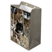 Cat Lover Gift Bag Medium Cadeauzakje (Achterkant Gekanteld)