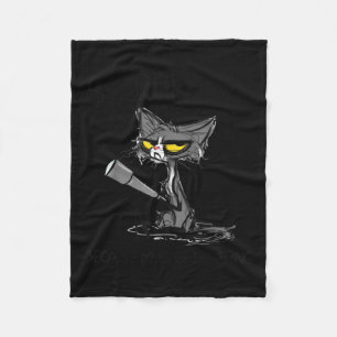 Cat Lover Gift Cadeau voor overloopkatten Fleece Deken