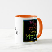 Cat Lover Gift Funny Coffee Tea Kies een kleur Mok (Voorkant rechts)