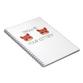 Cat Lover Gift Show me Je Katten Funny Meme Gif Notitieboek (Rechterzijde)