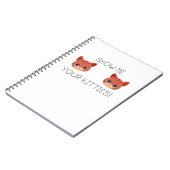 Cat Lover Gift Show me Je Katten Funny Meme Gif Notitieboek (Linkerzijde)