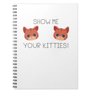 Cat Lover Gift Show me Je Katten Funny Meme Gif Notitieboek