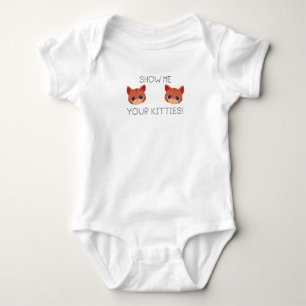 Cat Lover Gift Show me Je Katten Funny Meme Gif Romper