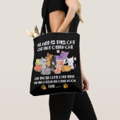 Cat Lover Gifts Cat Lady Meow Heart heeft alle kat Tote Bag (Dichtbij)