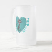 Cat Lover Gifts Matglas Bierpul (Voorkant links)