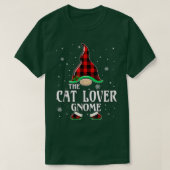 Cat Lover Gnome Buffalo Pset Matching Family Chri T-shirt (Design voorkant)