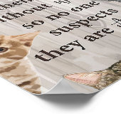 Cat Lover God stuur me katten Poster (Hoek)