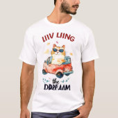 Cat Lover Graphics Printed Mannen Basic T-shirt (Voorkant)