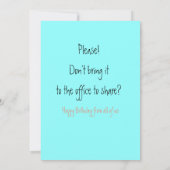 Cat Lover Grappige Verjaardag Van Collega's Groet Kaart (Achterkant)