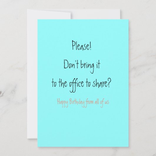 Cat Lover Grappige Verjaardag Van Collega's Groet Kaart (Achterkant)