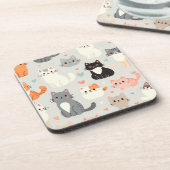 Cat Lover Hard plastiek Onderzetter – Fun Table De (Linkerzijde)