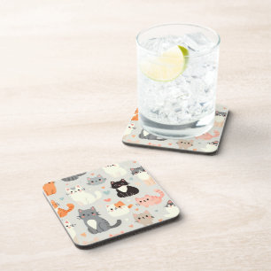 Cat Lover Hard plastiek Onderzetter – Fun Table De