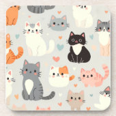 Cat Lover Hard plastiek Onderzetter – Fun Table De (Voorkant)