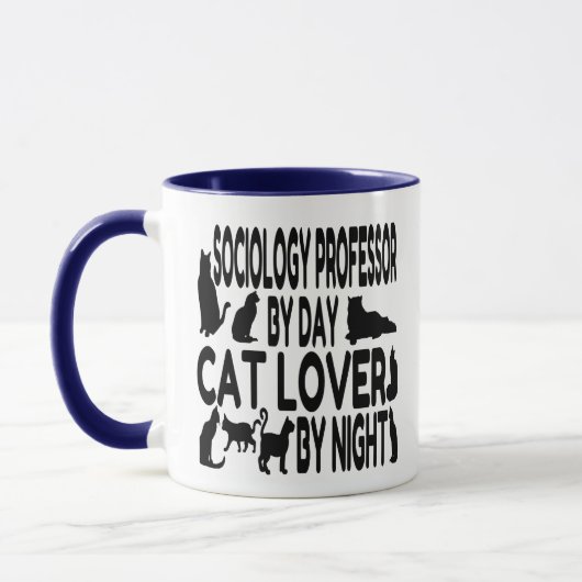 Cat Lover hoogleraar sociologie Mok (Links)