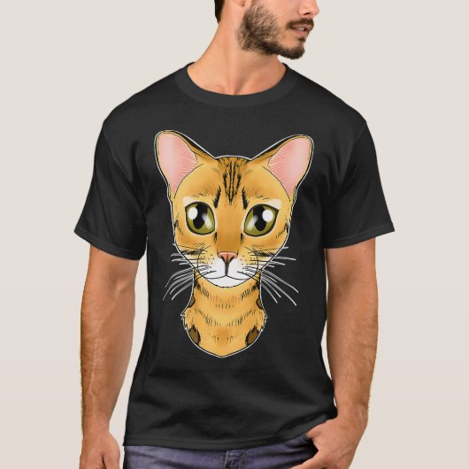 Cat Lover I Cat Face I Bengal Cat christmas T-shirt (Voorkant)
