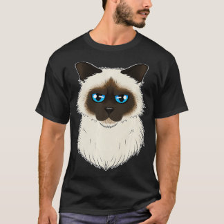 Cat Lover I Cat Face I Birman Cat grappig T-shirt