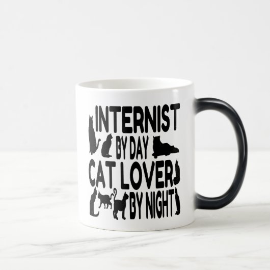 Cat Lover Internist Magische Mok (Rechts)