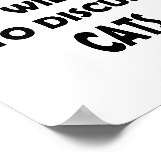 Cat Lover Introvert – Grappig Ontwerp Poster (Hoek)