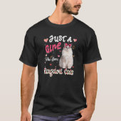 Cat Lover is gewoon een meisje dat van Ragdoll hou T-shirt (Voorkant)