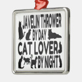 Cat Lover Javelin Thrower Metalen Ornament (Links)