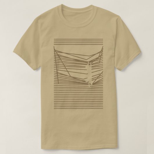 Cat Lover Kat, klim op lijnwerk Funny T-shirt (Design voorkant)