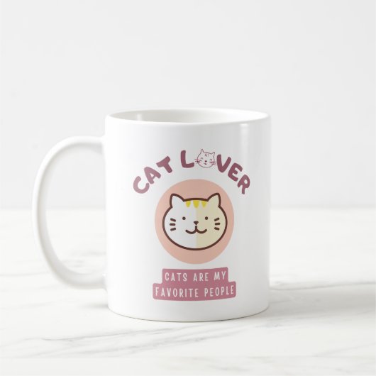 Cat Lover - Katten zijn mijn favoriete mensen Koffiemok (Links)