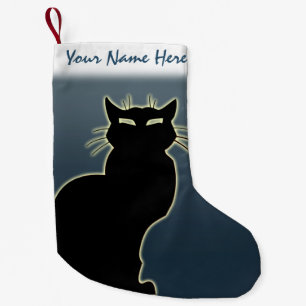 Cat Lover Kerstmis stoppen Gepersonaliseerd stoppe Kleine Kerstsok