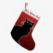 Cat Lover Kerstmis stoppen Gepersonaliseerd stoppe Kleine Kerstsok (Voorkant (Hangend))