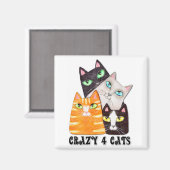 Cat Lover Koelkast Magnet (Voorkant / Achterkant)