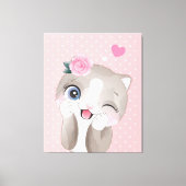 Cat Lover | Kute Little Kittens Canvas Afdruk (Voorkant)