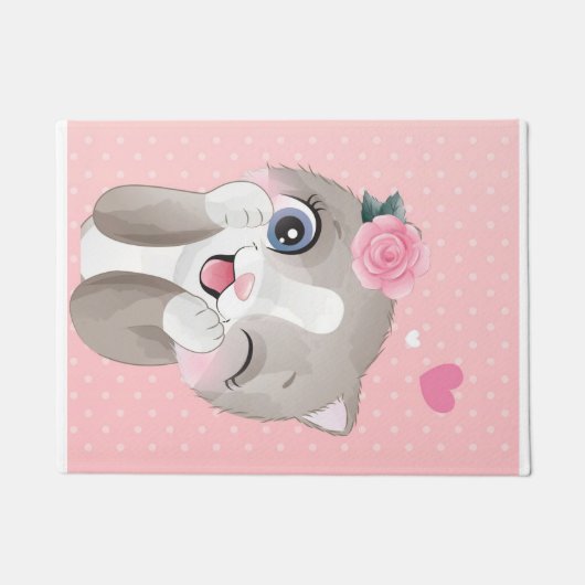 Cat Lover | Kute Little Kittens Deurmat (Voorkant)