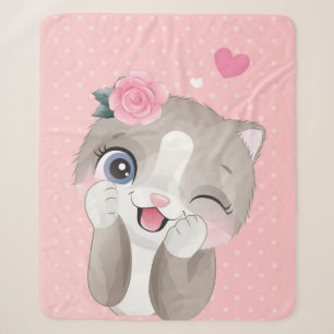 Cat Lover Kute Little Kittens Sherpa Deken