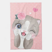 Cat Lover | Kute Little Kittens Theedoek (Verticaal)
