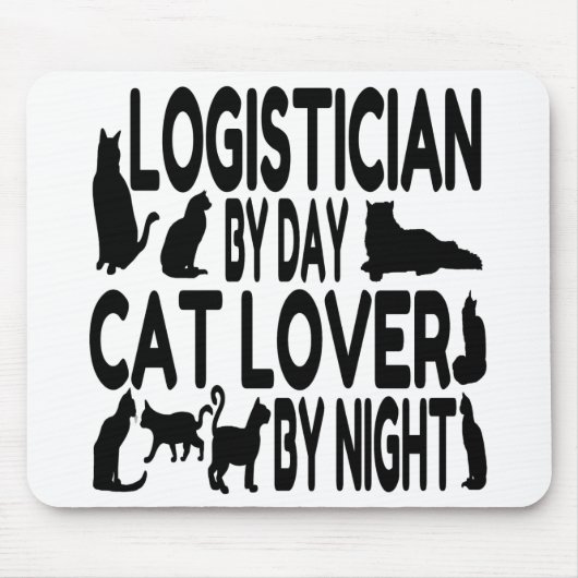 Cat Lover Logistician Muismat (Voorkant)