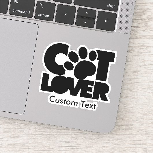 Cat Lover Logo Sticker (Detail)
