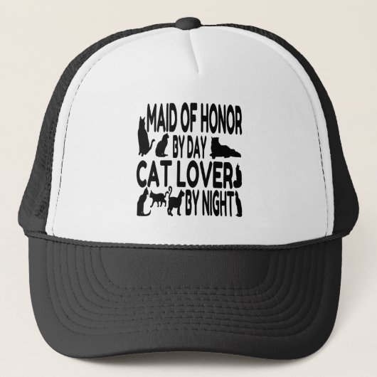 Cat Lover Maid of Honor Trucker Pet (Voorkant)