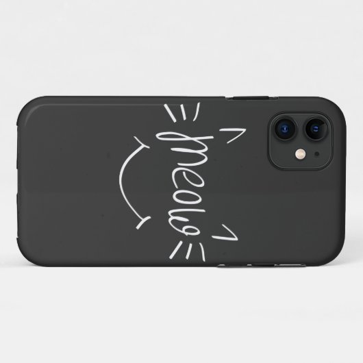 Cat Lover Meow Case-Mate iPhone Case (Achterkant (horizontaal))