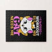 Cat Lover | Mijn kat heeft me nodig Legpuzzel (Horizontaal)