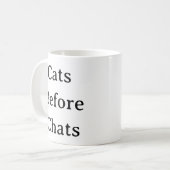 Cat Lover Mok - Katten voor Chats (Voorkant links)