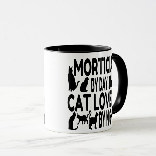 Cat Lover Mortician Mok (Voorkant rechts)