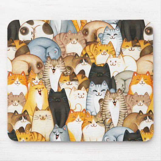 Cat Lover Mousepad Muismat (Voorkant)